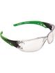 Pro Choice Safety Gear Cirrus Green Arms Safety Glasses Clear A/F Lens
