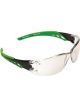 Pro Choice Safety Gear Cirrus Green Arms Safety Glasses Indoor/Outdoor