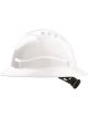 Pro Choice Safety Gear V6 Hard Hat Unvented Full Brim Ratchet Harness