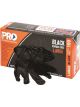 Pro Choice Safety Gear Disposable Nitrile Black Gloves Medium