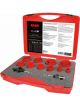 Ruko Bi-Metal Hole Saws HSS in Plastic Case 12 Pc Set