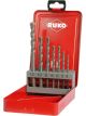 Ruko Drill Set with Steel Case 7 Pc