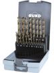 Ruko Twist Drill Set DIN 338 Type VA HSSE-Co 5 In Plastic Case 19 Pc