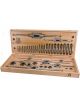 Ruko 44-piece Set of Thread-Cutting Tools HSS UNF in Wood Case