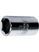 Sidchrome 1/4in 6 Point Metric Socket Standard 10mm