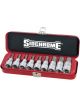 Sidchrome 9 Pc Imperial 1/2in Drive In-Hex Socket Set