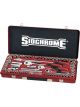 Sidchrome 1/4in 3/8in & 1/2in Drive Socket Set Metric/AF 64 Pc