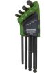 Sidchrome Imperial Hex Key Set Long Ball End 8 Pc
