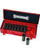 Sidchrome 1/2in Drive Deep Impact Socket Set Imperial 10 Pc