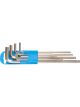 Unior 220/3SLPH Ball End Hex Wrenches Long Type on Plastic Clip 9 Pc