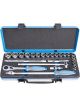 Unior 190BI6P24 Socket Set 1/2in in Metal Box Metric
