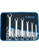 Unior 183/2CT 6 Pc Set of Offset Open Ring Spanners in Bag 8-24mm