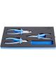 Unior 964/6SOS Set of BI Pliers in SOS Tool Tray 3 Pc