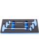 Unior 964/13SOS Ball End Hexagonal T-Handle Screwdriver 6Pc Set Tray