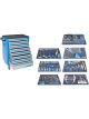 Unior 1011AEV6 Tool Set with Tool Carriage/Cabinet 325 Pc