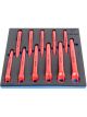 Unior 964VDE2 Insulated Offset Ring Wrench Set in SOS Tool Tray 11 Pc