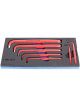 Unior 964VDE7 Insulated Hexagon Wrenches Set in SOS Tool Tray 7 Pc