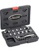 Vigor 25 Piece Socket Set Super Flat