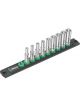 Wera Socket Rail A Deep 1 Zyklop Socket Set 1/4in Drive