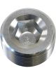Aeroflow NPT Plug 1/2 Inch Silver Finish, 25 Pack
