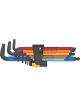 Wera 950/9 Hex-Plus Multicolour Imperial 2 L-Key Set Blacklaser 9 Pc