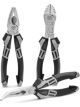 Matador Plier Assortment 3Pc Comb. Plier/Side Cutter/Flat Round Angled