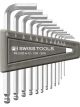 PB Swiss 12 Pc Imperial Ball End Hex Key Set 1/2in-5/16in