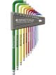 PB Swiss Rainbow 12pc Long Ball End Imperial Hex Key Set