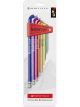 PB Swiss Rainbow 9pc Metric Long Ball End Hex Key Set