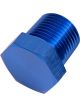 Aeroflow NPT Hex Head Plug 3/8 Inch Blue
