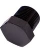Aeroflow NPT Hex Head Plug 3/8 Inch Black