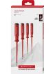 PB Swiss 4pc Slotted Classic VDE Slim Screwdriver Set