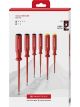 PB Swiss 6pc Classic Slotted/Phillips VDE Slim Screwdriver Set