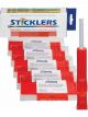 Sticklers Cleanstixx Connector Cleaning Sticks 1.6mm Red 50 Pack