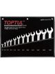 Toptul 8pc Double Open End Spanner Set Metric