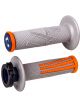 ODI MX V2 Emig Pro Lock On Grip Grey/Orange 2T/4T
