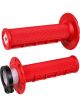 ODI MX Half Waffle Lock On Grip Red 2T/4T