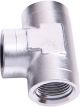 Aeroflow Female Tee ORB -10AN Silver