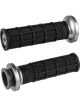 ODI Road V-Twin Full Waffle Lock On Grip Black/Gray Fits HD 84+