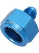 Aeroflow AN Flare Reducer Female/Male -10AN to -4AN Blue