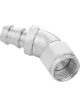 Proflow 45 Degree Hose End 5/16in Barb to Female -06AN Polished
