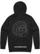 Street Pro Wheels Hooded Sweatshirt Cotton Polyester Black Men's XL