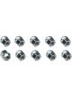 Street Pro Wheel Lug Nut Kit Chrome Acorn Length 0.87 1/2in