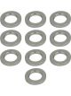 Street Pro Wheel Lug Nut Washers 4mm Thick 29mm OD 10 Pack Silver