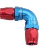 Aeroflow 590 Series PTFE 90 Degree Dual Hose Ends -8AN Blue/Red