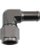 Aeroflow 90 Degree Hose Barb 5/8in to -10AN Black Finish