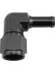 Aeroflow 90 Degree Hose Barb 1/2in to -10AN Black Finish