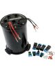 Aeroflow Triple EFI Pump Compact Surge Tank Black 7 Liter
