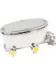 Aeroflow Brake Master Cylinder 1in Bore Chrome Cast Aluminium