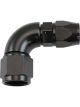 Aeroflow 200 Series Teflon 90 Deg Hose End -8AN to -8 Black